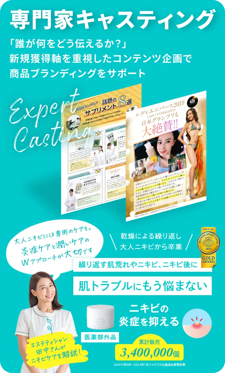 専門家キャスティングサービス