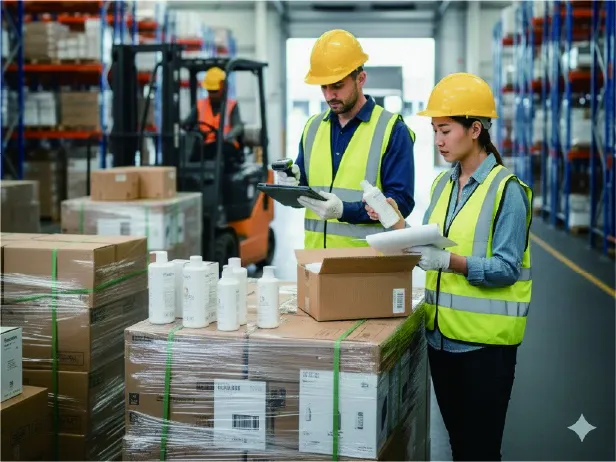 倉庫納品時数量確認